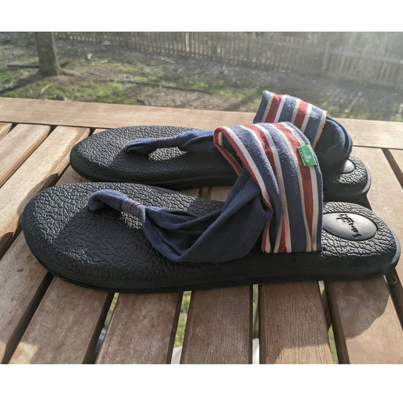 Sanuk Yoga Sling 2 Prints Sand Harbor Navy 1100697 size 9 - Picture 5 of 8